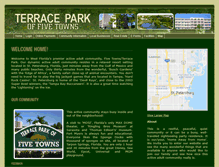 Tablet Screenshot of fivetownsterracepark.com